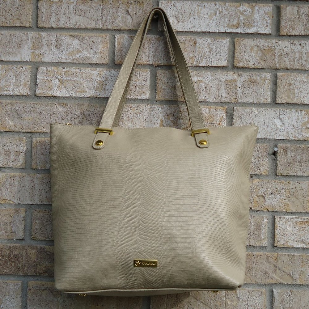 Joy Mangano genuine leather tote.